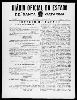 Diário Oficial do Estado de Santa Catarina. Ano 14. N° 3573 de 21/10/1947