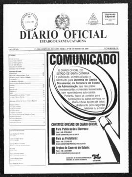Diário Oficial do Estado de Santa Catarina. Ano 74. N° 18478 de 29/10/2008