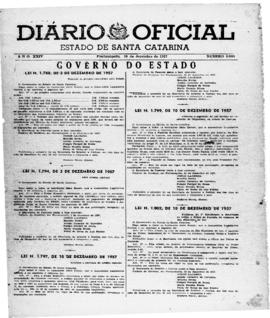 Diário Oficial do Estado de Santa Catarina. Ano 24. Nº 6005 de 30/12/1957