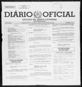 Diário Oficial do Estado de Santa Catarina. Ano 68. N° 16714 de 01/08/2001