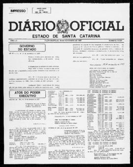 Diário Oficial do Estado de Santa Catarina. Ano 53. N° 13334 de 19/11/1987