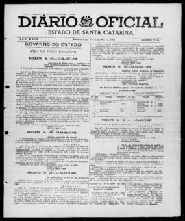 Diário Oficial do Estado de Santa Catarina. Ano 29. N° 7071 de 15/06/1962
