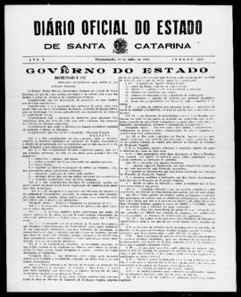 Diário Oficial do Estado de Santa Catarina. Ano 5. N° 1249 de 11/07/1938