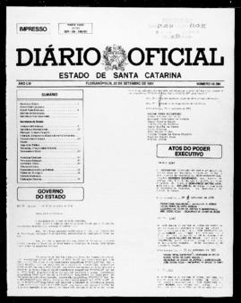 Diário Oficial do Estado de Santa Catarina. Ano 56. N° 14284 de 23/09/1991