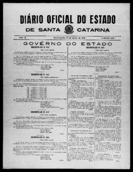 Diário Oficial do Estado de Santa Catarina. Ano 10. N° 2559 de 10/08/1943