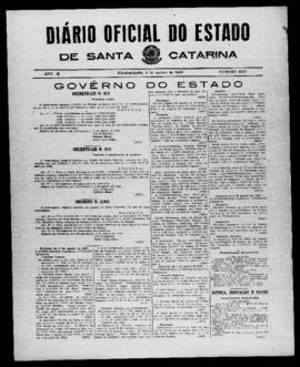 Diário Oficial do Estado de Santa Catarina. Ano 10. N° 2557 de 06/08/1943