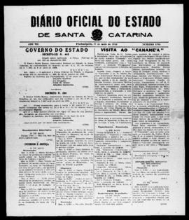 Diário Oficial do Estado de Santa Catarina. Ano 7. N° 1765 de 17/05/1940