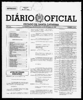Diário Oficial do Estado de Santa Catarina. Ano 65. N° 16012 de 28/09/1998