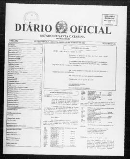 Diário Oficial do Estado de Santa Catarina. Ano 71. N° 17461 de 19/08/2004