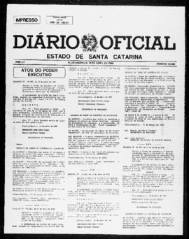 Diário Oficial do Estado de Santa Catarina. Ano 52. N° 12689 de 16/04/1985