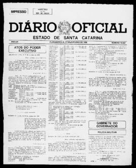 Diário Oficial do Estado de Santa Catarina. Ano 54. N° 13567 de 27/10/1988