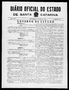 Diário Oficial do Estado de Santa Catarina. Ano 14. N° 3437 de 31/03/1947