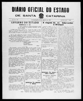Diário Oficial do Estado de Santa Catarina. Ano 6. N° 1569 de 19/08/1939