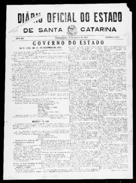 Diário Oficial do Estado de Santa Catarina. Ano 20. N° 5059 de 18/01/1954