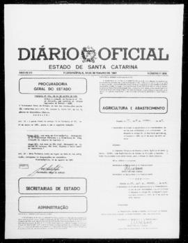 Diário Oficial do Estado de Santa Catarina. Ano 47. N° 11806 de 14/09/1981