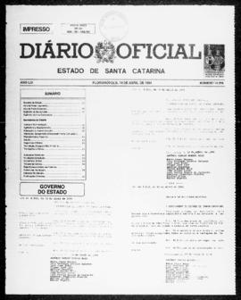 Diário Oficial do Estado de Santa Catarina. Ano 61. N° 14916 de 19/04/1994