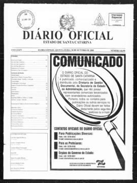 Diário Oficial do Estado de Santa Catarina. Ano 74. N° 18479 de 30/10/2008