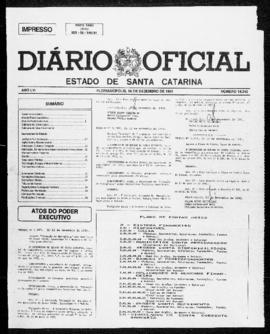 Diário Oficial do Estado de Santa Catarina. Ano 56. N° 14342 de 16/12/1991
