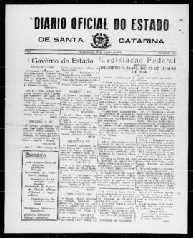Diário Oficial do Estado de Santa Catarina. Ano 1. N° 134 de 18/08/1934