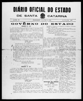 Diário Oficial do Estado de Santa Catarina. Ano 6. N° 1492 de 15/05/1939