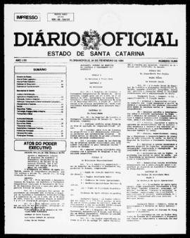 Diário Oficial do Estado de Santa Catarina. Ano 58. N° 14880 de 24/02/1994
