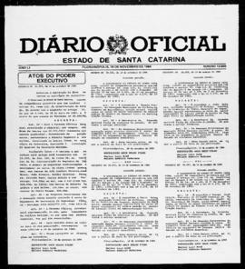 Diário Oficial do Estado de Santa Catarina. Ano 51. N° 12590 de 19/11/1984