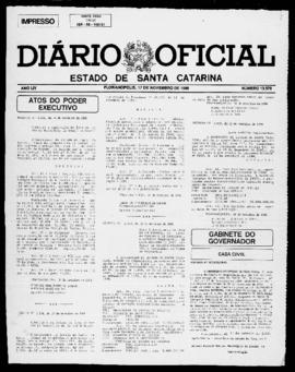 Diário Oficial do Estado de Santa Catarina. Ano 54. N° 13579 de 17/11/1988