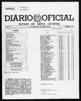 Diário Oficial do Estado de Santa Catarina. Ano 55. N° 14114 de 21/01/1991