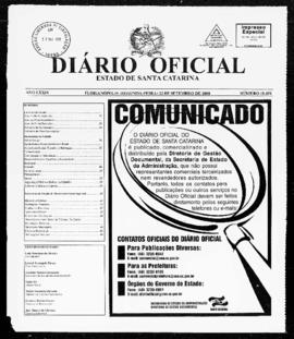 Diário Oficial do Estado de Santa Catarina. Ano 74. N° 18451 de 22/09/2008