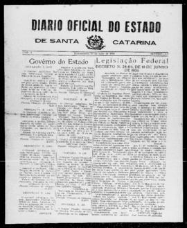 Diário Oficial do Estado de Santa Catarina. Ano 1. N° 102 de 10/07/1934
