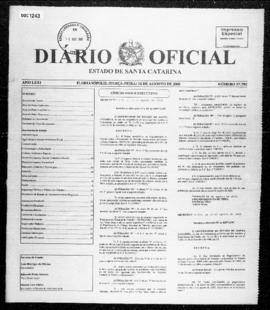 Diário Oficial do Estado de Santa Catarina. Ano 71. N° 17702 de 16/08/2005