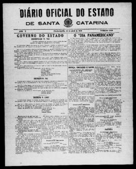 Diário Oficial do Estado de Santa Catarina. Ano 10. N° 2480 de 14/04/1943