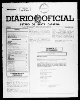 Diário Oficial do Estado de Santa Catarina. Ano 62. N° 15244 de 10/08/1995