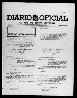 Diário Oficial do Estado de Santa Catarina. Ano 47. N° 11846 de 12/11/1981