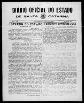 Diário Oficial do Estado de Santa Catarina. Ano 8. N° 2175 de 12/01/1942