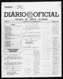 Diário Oficial do Estado de Santa Catarina. Ano 56. N° 14339 de 11/12/1991