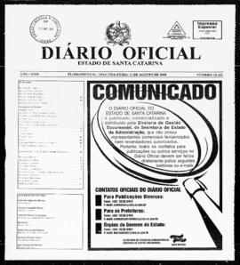 Diário Oficial do Estado de Santa Catarina. Ano 74. N° 18421 de 11/08/2008