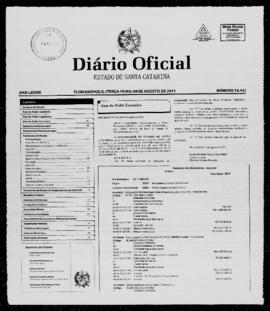 Diário Oficial do Estado de Santa Catarina. Ano 77. N° 19147 de 09/08/2011
