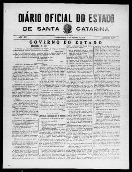 Diário Oficial do Estado de Santa Catarina. Ano 16. N° 3999 de 15/08/1949
