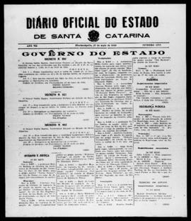 Diário Oficial do Estado de Santa Catarina. Ano 7. N° 1770 de 27/05/1940