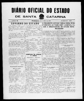 Diário Oficial do Estado de Santa Catarina. Ano 6. N° 1544 de 20/07/1939