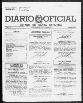 Diário Oficial do Estado de Santa Catarina. Ano 56. N° 14171 de 15/04/1991