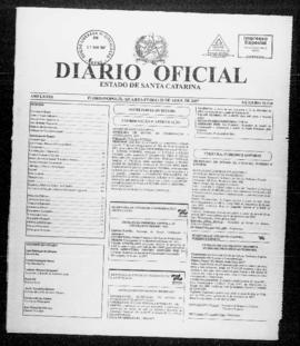 Diário Oficial do Estado de Santa Catarina. Ano 73. N° 18110 de 25/04/2007