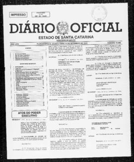 Diário Oficial do Estado de Santa Catarina. Ano 67. N° 16498 de 14/09/2000