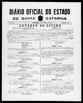 Diário Oficial do Estado de Santa Catarina. Ano 20. N° 4978 de 11/09/1953