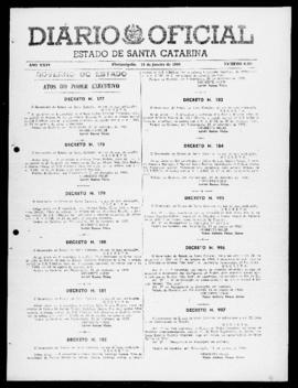 Diário Oficial do Estado de Santa Catarina. Ano 26. N° 6481 de 14/01/1960