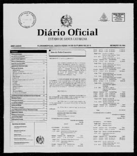 Diário Oficial do Estado de Santa Catarina. Ano 77. N° 19193 de 14/10/2011