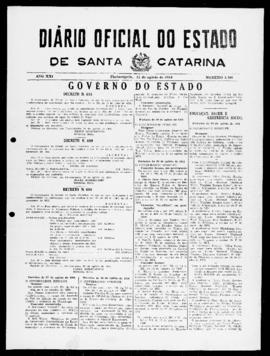 Diário Oficial do Estado de Santa Catarina. Ano 21. N° 5206 de 31/08/1954