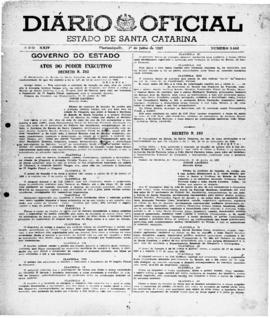 Diário Oficial do Estado de Santa Catarina. Ano 24. Nº 5886 de 01/07/1957