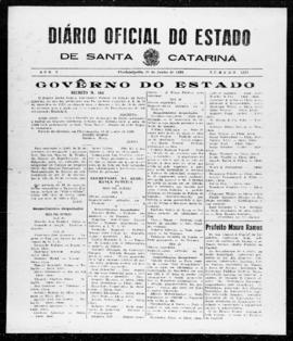 Diário Oficial do Estado de Santa Catarina. Ano 5. N° 1233 de 21/06/1938